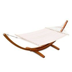 161" Outdoor Swing Wooden Curved Arc Hammock - OP3133+