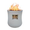 MgO Grey Outdoor Gas fire Pit 40000BTU for Outdoor - as Pic