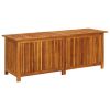 Patio Storage Box 59.1"x19.7"x22.8" Solid Acacia Wood - Brown