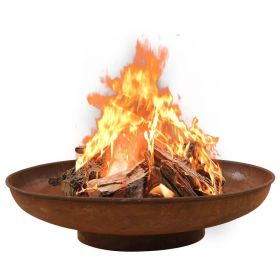 Fire Pit 31.5" Steel - Brown