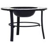Mosaic Fire Pit Green 26.8" Ceramic - Green