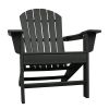 HDPE Adirondack Set with Fire Pit - Charcoal Fire Pit