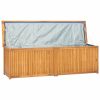 Patio Box 68.9"x19.7"x21.7" Solid Wood Teak - Brown