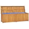 Patio Box 68.9"x19.7"x21.7" Solid Wood Teak - Brown