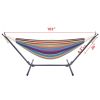 Free shipping  Hammock & Steel Frame Stand Swing Chair Home/Outdoor Backyard Garden Camp Sleep YJ - picture