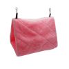 2pcs Pet Bird Parrot Cages Warm Bird Hammock Hanging Tent Bed for Bird Sleeping Bird Cage Decoration Accessories Bird House Bird Nest - Pink - M:24x15