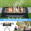 Stainless Steel protable Outdoor Barbecue Grill Large - 27''x16''x7''