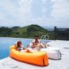Inflatable Lounger Air Sofa Hammock - blue