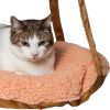 Pet Life Kittyhaus Dual-Lounger Kitty Cat Pillow Hammock Lounge - Brown