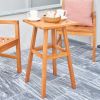 Olina Honey Fish Bone Eucalyptus Wooden Outdoor Side Table - as Pic