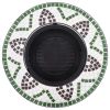 Mosaic Fire Pit Green 26.8" Ceramic - Green
