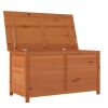 Patio Cushion Box Brown 39.4"x19.7"x22" Solid Wood Fir - Brown