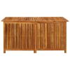 Patio Storage Box 59.1"x31.5"x29.5" Solid Acacia Wood - Brown