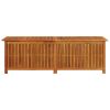 Patio Storage Box 68.9"x19.7"x22.8" Solid Acacia Wood - Brown