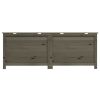 Patio Cushion Box Anthracite 59.1"x19.7"x22" Solid Wood Fir - Anthracite