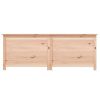Patio Cushion Box 59.1"x19.7"x22" Solid Wood Fir - Brown