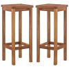 7 Piece Patio Bar Set Solid Wood Acacia - Brown