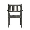Renaissance Outdoor Patio Hand-scraped Wood Stacking Armchair (Set of 2) - as Pic