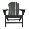 HDPE Adirondack Set with Fire Pit - Charcoal Fire Pit