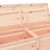 Patio Cushion Box 59.1"x19.7"x22" Solid Wood Fir - Brown
