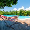 Free sipping Hammock Set Steel Stand Outdoor Camping Hanging Swing Bed Stripe YJ - Red