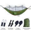 Sleeping hammock Outdoor Parachute Camping Hanging Sleeping Bed Swing Portable Double Chair wholesale - Upgrade orange gray - China