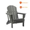 Poly Lumber Adirondack Chair Patio Chair Lawn Chair Outdoor Adirondack Chairs - Slate Grey