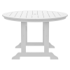 HDPE Round Dining Table; White - as Pic