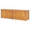 Patio Box 68.9"x19.7"x21.7" Solid Wood Teak - Brown