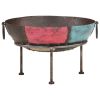 Colorful Rustic Fire Pit âˆšÃ² 23.6" Iron - Multicolour