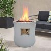 MgO Grey Outdoor Gas fire Pit 40000BTU for Outdoor - as Pic