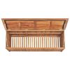Patio Storage Box 59.1"x19.7"x22.8" Solid Teak Wood - Brown