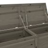 Patio Cushion Box Anthracite 59.1"x19.7"x22" Solid Wood Fir - Anthracite