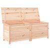Patio Cushion Box 59.1"x19.7"x22" Solid Wood Fir - Brown