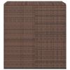 Patio Cushion Box PE Rattan Brown - Brown