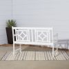 Bradley Outdoor Patio Diamond 4-foot Bench - as Pic