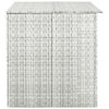 Patio Storage Box Light Gray 59.1"x39.4"x39.4" Poly Rattan - Grey